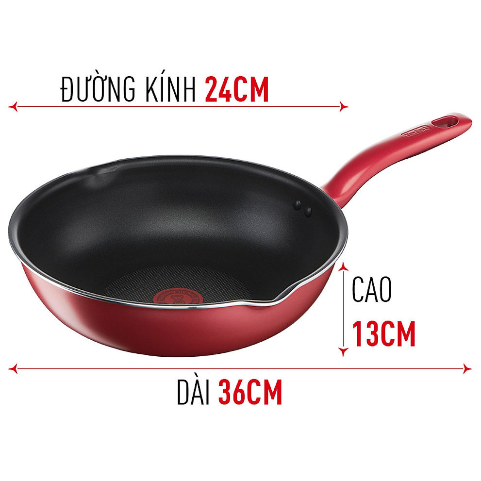 Chảo Sâu Lòng Tefal So Chef 24cm 28cm Chống Dính Titanium, Dùng mọi loại bếp |BH 2 năm