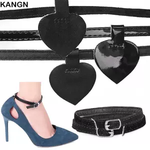 KANGN 1 Cặp Giày Cao Gót Dây Buộc Dây Ban Nhạc Gói Ren Mắt Cá Chân Giữ Rời Dây Giày