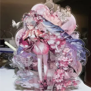 Miku Đẹp Hatsune miku 10 * 10cm Đế Lớn Đồ Trang Trí Để Bàn Giá Trị Cao Sưu Tập
