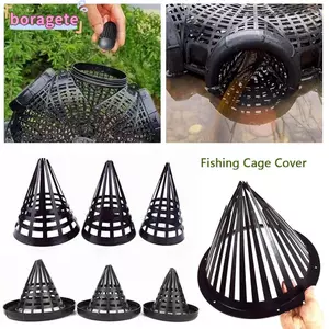BORAGETE 1 Cái Giỏ Giỏ Eel, Nắp Nhựa Lồng Câu Cá, 7.5 / 9 / 11 / 20 / 21 / 30cm Dụng Cụ Câu Cá Ngoài Trời Bẫy Câu Cá