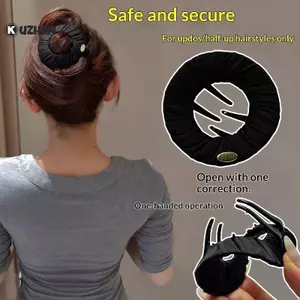 KUZHEN Flat Pancake Vuốt Tóc Lý Tưởng Cho Nữ Phong Cách Chống Trơn Trượt Cho Thể Dục Hàng Ngày Thường Ngày HOT