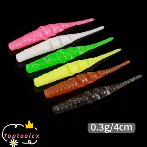 TOPTOOLCX Mồi Câu Cá, Mồi Câu Cá Mềm 4cm Nhiều Màu, Mồi Nhân Tạo PVC Chuyên Nghiệp