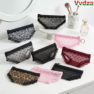 Túi đựng mỹ phẩm VVDZA, Túi đựng đồ trang điểm hình trái tim bằng lưới ren, Túi đựng đồ vệ sinh trong suốt Y2K độc đáo dành cho du lịch