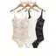 Bộ đồ liền thân ren IAPPORTUNIA, Bộ đồ liền quần ren trong suốt Slim Fit, Thiết kế thanh lịch Ren rỗng cổ chữ U không tay ren mùa xuân hè