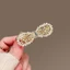 MAUROPOLI Pháp Cao Cấp Hình Nhánh Nơ Tóc Nữ Phong Cách Mới Bên Nổ Kẹp Ngọc Trai Kẹp Tóc Gãy Mỏ Vịt Kẹp