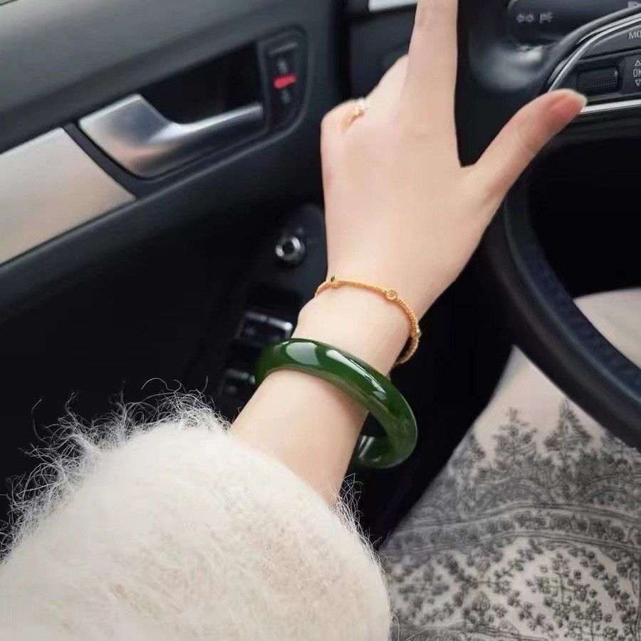 Vòng tay đá mắt mèo xanh tinh tế dành cho nữ