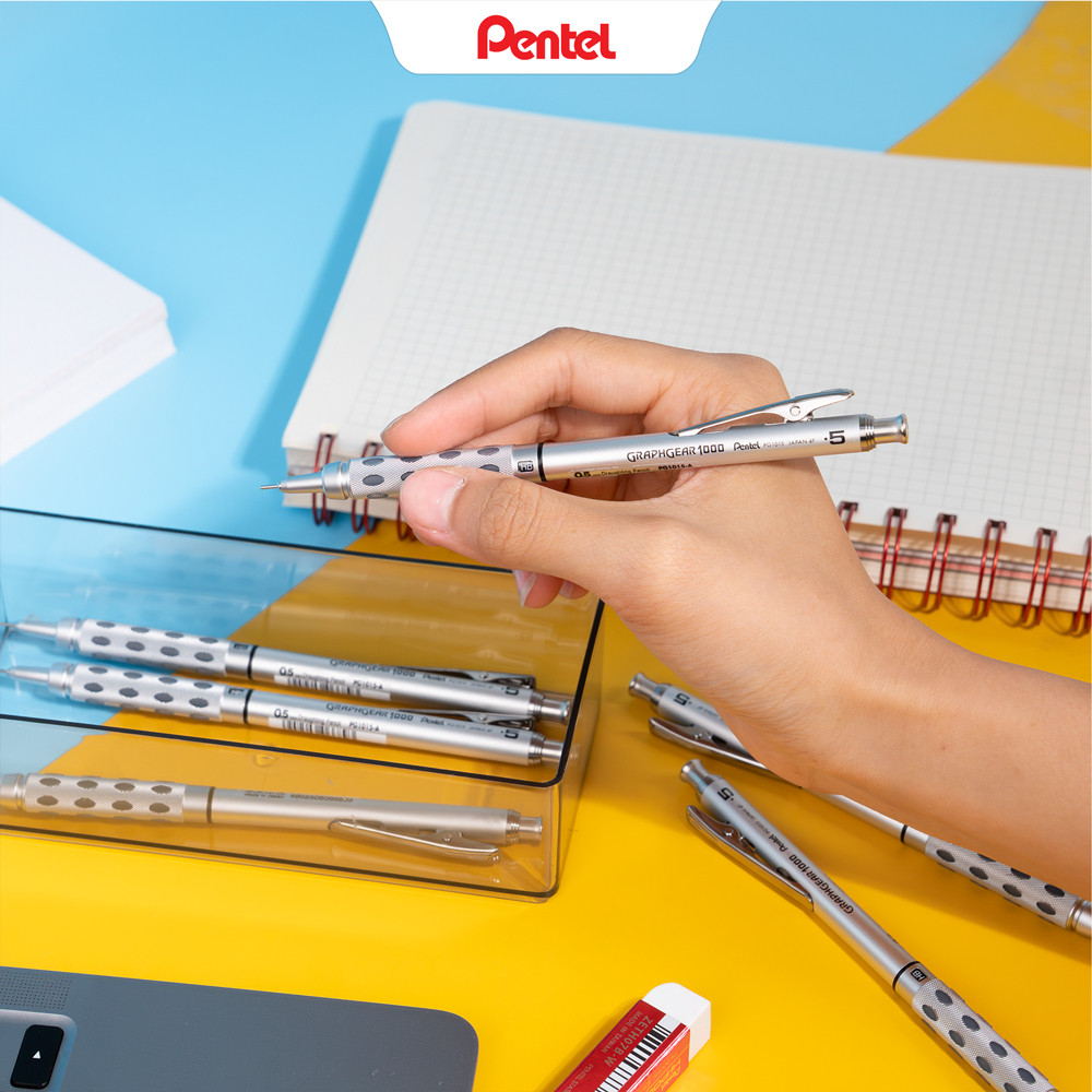 Bút chì cơ khí Pentel Graphgear 1000 bút chì kim kỹ thuật kim loại cao cấp