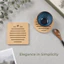DONOVANQQ 2 Thảm Chịu Nhiệt, Coaster Tre Tự Nhiên Tròn / Vuông, Bát Dày Bền Thân Thiện Với Môi Trường Miếng Lót Nhà Bếp