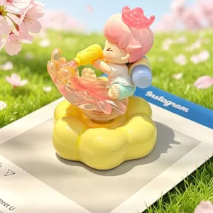 Bán chạy Jingdezhen Gốm tiện Dimoo Cuộc phiêu lưu tức thì Đồ trang trí DIY dễ thương Xoay xe Quà tặng sáng tạo 26.3.22