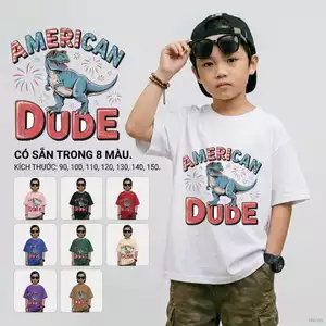 Áo thun trẻ em Size 90-150 Học sinh tiểu học Mềm mại Mặc hằng ngày