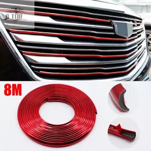 Trim Strip Wheel Hub Car Chrome Door Edge Front Grill Moulding Protection