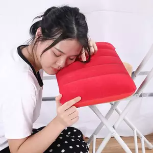 < WHPHous-t > Gối bơm hơi gấp di động 47 * 30cm Du lịch ngoài trời tại nhà Gối mềm đẹp
