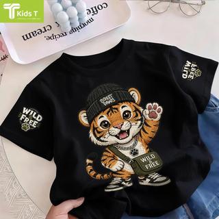 COD✅ (Hồ Chí Minh)Kids T Mall Áo phông tay ngắn In hình hoạt hình Áo Kiểu rộng và ấn tượng Trẻ em thời trang #VN94