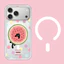 Ốp điện thoại cứng hình mèo dưa hấu từ tính cho iPhone 17 16 Pro 15 Pro Max 14 Vỏ bảo vệ mờ mờ mờ