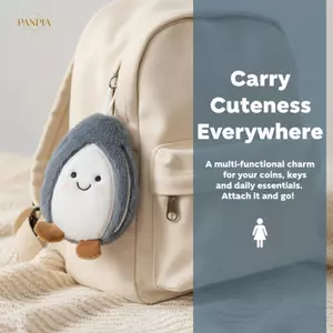 PNPIA- Hoạt Hình Hạt Dưa Sang Trọng Ví Đựng Tiền Xu Mini Dễ Thương Ví Đựng Thực Phẩm Mềm Tai Nghe Túi Du Lịch Ngoài Trời