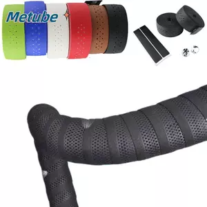 Đai đục lỗ xe đạp METUBE, Băng tay lái xe đạp chống thấm nước thoáng khí, Dây đeo bọc thanh bằng da PU chống trượt thể thao