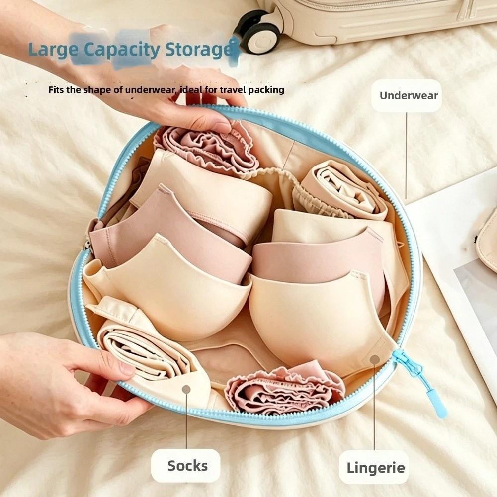 Túi đựng đồ lót/đồ du lịch SDEERCONCEPTNR dung tích lớn, chống thấm nước, chất liệu Polyester đa năng, dây kéo, họa tiết hoạt hình