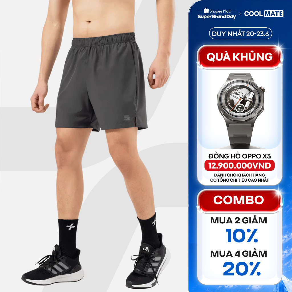 [MUA 4 GIẢM 20%]Quần Shorts Thể Thao 5" Moving nhanh khô, thoáng mát Coolmate