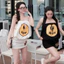 Váy Cúp Ngực Ôm Hông Mặt Cười Vàng KCloset Đầm Trễ Vai Cotton Mềm Nữ Tính NA179