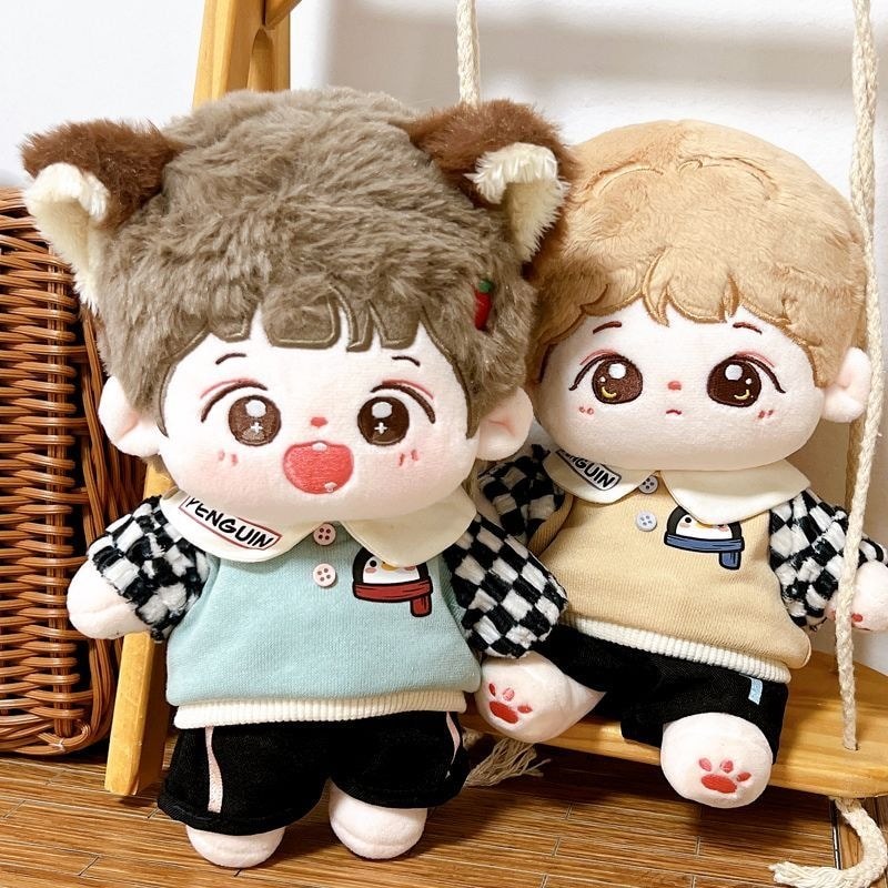 Quần Áo Bé 10cm Sling Dễ Thương Áo Bộ Cotton Búp Bê Sao Biển Búp Bê Trang Phục Sang Trọng Mặt Dây Chuyền