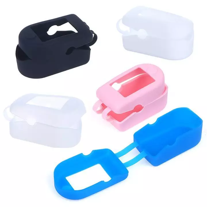 TEROKK Túi Bảo Quản Silicon Kẹp Ngón Tay Máy Đo Oxy Vỏ Bảo Vệ Máy Đo Oxy Y Tế Giá Đỡ Vệ Ngón Tay Xung Bảo Vệ Braet VN