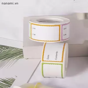 250 Cái / cuộn Tủ đông tự dính Tủ lạnh Giấy lưu trữ thực phẩm Nhãn Stier Màu trắng Ngày Stiers cho thẻ lưu trữ gia đình [VN]