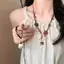 PNPIA- Phong Cách Dân Tộc Bồ Đề Hoa Nelace Cho Nữ Bé Gái Dài Dệt Hoa Áo Len Dây Chuyền Trang Sức Thời Trang Phụ Kiện Quà Tặng Sinh Nhật