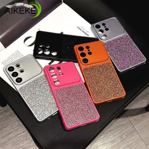 Tương Thích Cho iPhone 17 Air 16E 16 15 14 Plus 13 Pro Max 17ProMax 16ProMax Ốp Điện Thoại Màu Trơn Lấp Lánh Sang Trọng Shining Cover Vỏ Mềm Bling Dễ Thương