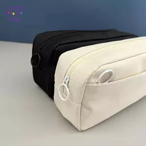 HFTOY Hộp đựng bút chì dung tích lớn Túi đựng bút màu trơn Đồ dùng học tập dành cho học sinh Hộp đựng văn phòng phẩm ~