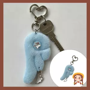 Li Playful Kim Loại Hình Ngôi Sao Móc Khóa Ví Quyến Rũ Với Cánh Chi Tiết Kích Thước 11cm