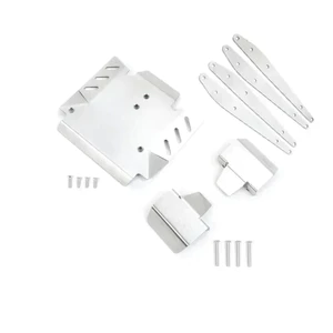 1 Bộ Khung Xe Kim Loại Bằng Thép Không Gỉ Giáp Trục Bảo Vệ Tấm Trượt Cho AXIAL RBX10 Ryft 1 / 10 RC Xe Bánh Xích Xe Nâng Cấp Phần