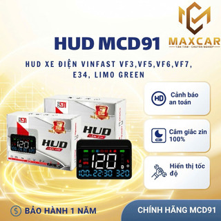 Thiết bị HUD MCD91 Hiển thị tốc độ cho xe điện VinFast VF3, VF5, VF6, VF7, E34, Limo Green