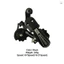 TY21 Derailleur phía sau cho xe đạp gấp tốc độ 6 / 7 / 8 / 21 Thiết kế lồng dài Hợp kim nhôm bền
