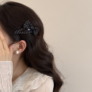 Kẹp tóc chấm bi kiểu Pháp dành cho nữ