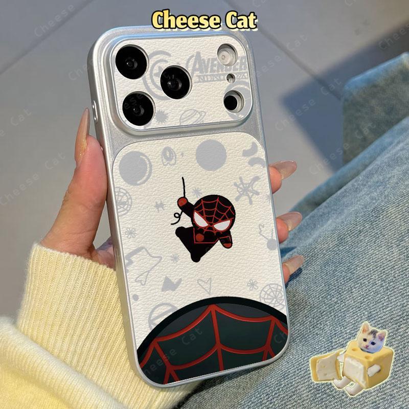 Ốp điện thoại iPhone hình nhện đẹp trai cho iPhone 15 13 12 11 14 Plus 16 17 Pro Max XR Xs Max Da bảo vệ