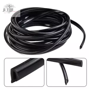 Tấm bảo vệ cao su Viền thay thế hình chữ U 11x5MM Phụ kiện Vỏ màu đen