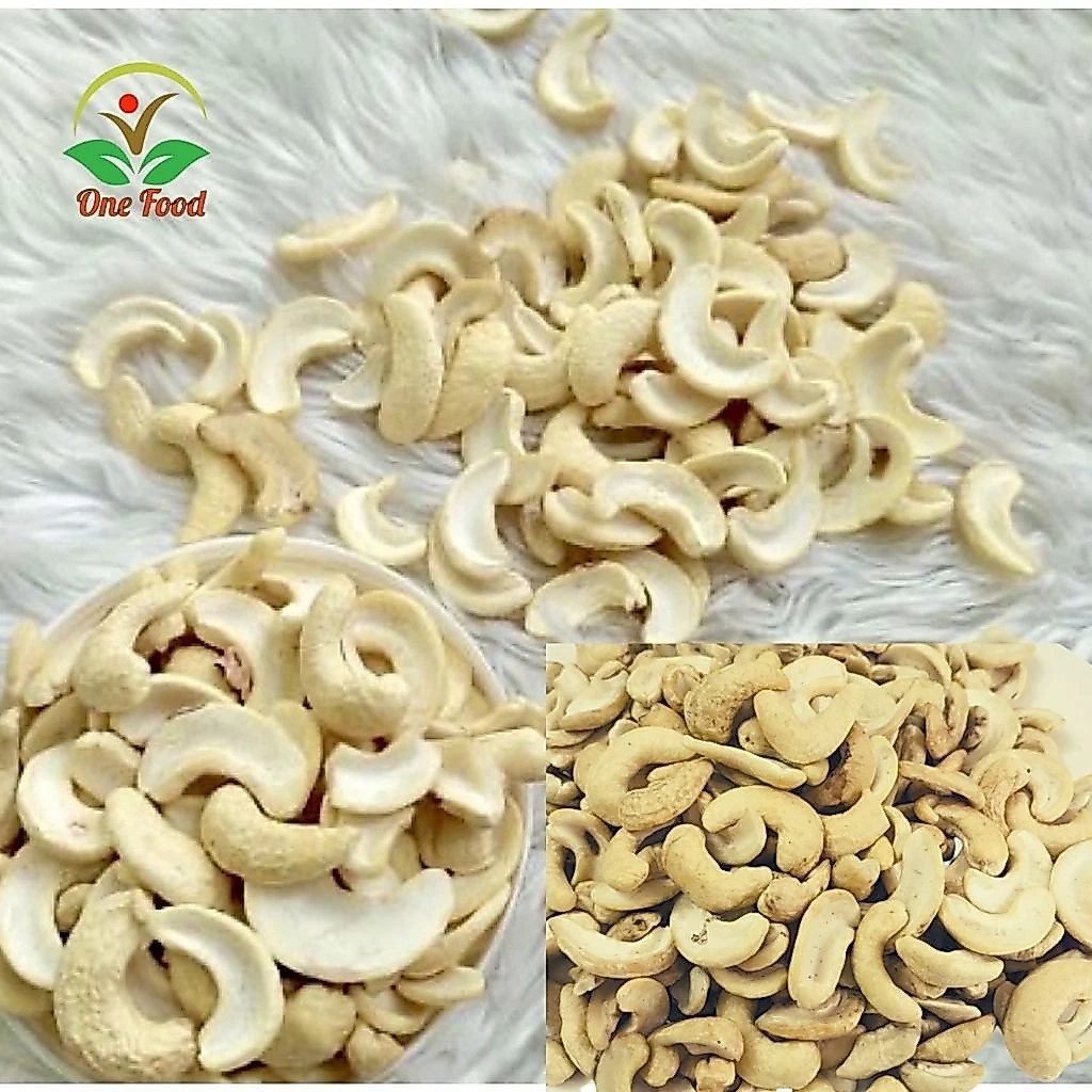 500gam HẠT ĐIỀU TƯƠI - Hạt Điều Sống Vỡ Đôi ( bể đôi ) Sạch vỏ làm Sữa Hạt, điều Nguyên Vị - OneFood68