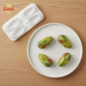 Khuôn silicon bánh Mousse 4 khoang dành cho món tráng miệng hồ trăn và sô cô la tự làm dễ dàng [VN]