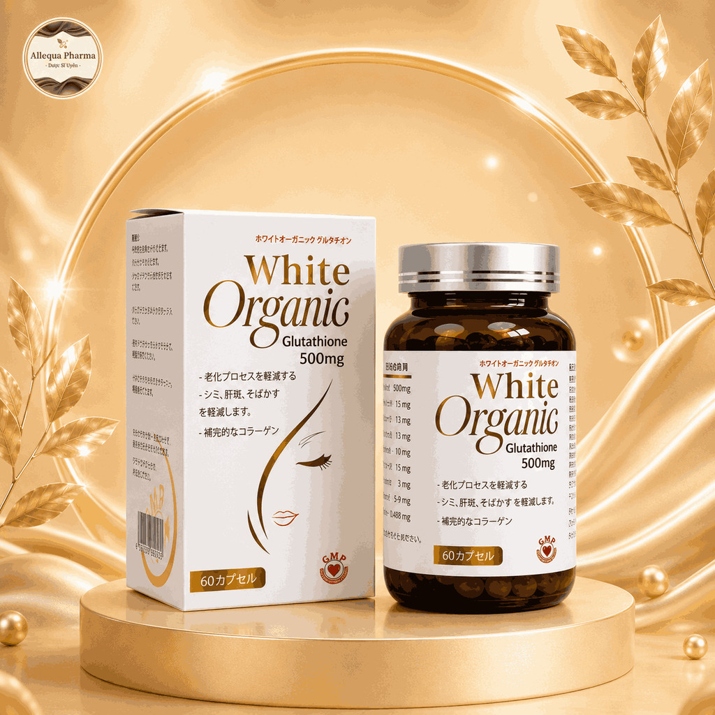 white organic glutathione 500mg Hộp 60 Viên - Bổ Sung Collagen, Giúp Trắng Da, đánh Bay Nám Product Type:1000 Capsules 🧬Conoce las cualidades del Anxiety