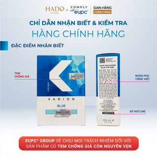 Kanion For Men Blue Eau De Toilette 100ml - Nước hoa Kanion Blue cho nam