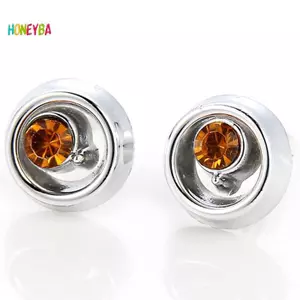 < Honeyba > 36 Đôi Bông Tai Hỗn Hợp Kim Cương Giả Pha Lê Bướm Nơ Hoa Trái Tim Nhựa Đẹp
