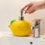 DARON Lemon Soap Dispenser, Vinyl Press Chai Nước Rửa Tay, Sáng Tạo Màu Vàng Trang Trí Dầu Gội Xà Phòng Phòng Tắm