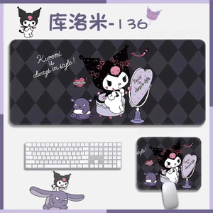 Cô Gái Hoạt Hình Kuromi Mouse Pad Quá Khổ Nhỏ Sanrio Văn Phòng Dễ Thương Chống Trơn Trượt Và Chống Bụi Bẩn Kuromi Để Bàn Thảm Viết Pad