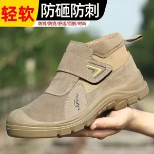 🔥có hàng sẵn🔥Giày Bảo Hộ Lao Động giày nhẹ êm bảo hộ giày công trình Giày Bảo Hiểm Lao Động Nam Mũi Thép Chống Đập Chống Xuyên Với Tấm Thép Mùa Đông Cao Cấp Đế Chắc Chắn Giày Làm Việc Điện