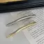 PNPIA- 11cm Một Từ Kẹp Tóc Nữ Kim Loại Dải Vàng Dài Barrettes Kẹp Tóc Vintage Kẹp Tóc Tự Động Mịn Mùa Xuân Kẹp Tóc Hairgrip