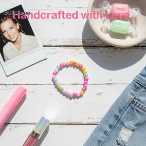 GCDHome Đàn Hồi Nhiều Màu Sắc Hạt Vòng Tay Bộ Trẻ Em Bé Gái Sinh Nhật Ủng Hộ Pinata Goodie Túi Filler Ý Tưởng Quà Tặng Độc Đáo HOT