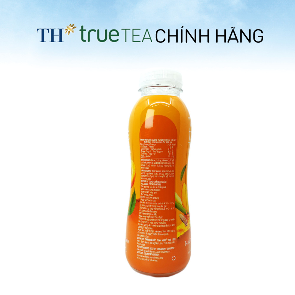 Thùng 24 Chai Trà Đào TH true TEA milk Tự Nhiên 350ml (24 Chai)