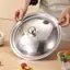 AA 10-32Cm Thép Không Gỉ Nắp Nồi Tròn Thay Thế Đa Năng Chảo Chiên Bao Viền Mịn Máy Rửa Chén An Toàn Cho Chảo Chảo Nồi Canh VN