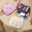 Ví đựng tiền xu PYCOU, Hộp đựng thẻ Mini chống nước in hoa, Khe cắm thẻ nhiều kiểu Hàn Quốc có móc thiết kế gấp Ví đa chức năng dành cho nữ