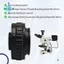 C Mount Adapters Lens 0.35X CCD cho kính hiển vi âm thanh nổi ba mắt Camera giao diện 38MM Tăng tầm nhìn